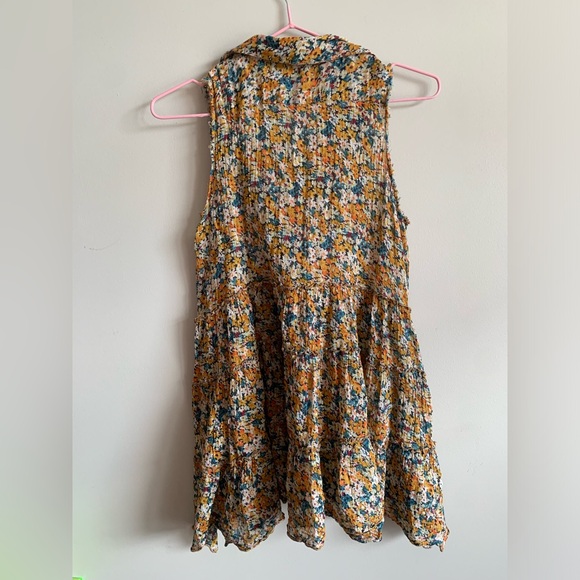 Free People Flower Button up Blouse - Picture 4 of 4